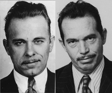 1973, USA --- Comparison of John Dillinger and Warren Oates --- Image by © Bettmann/CORBIS